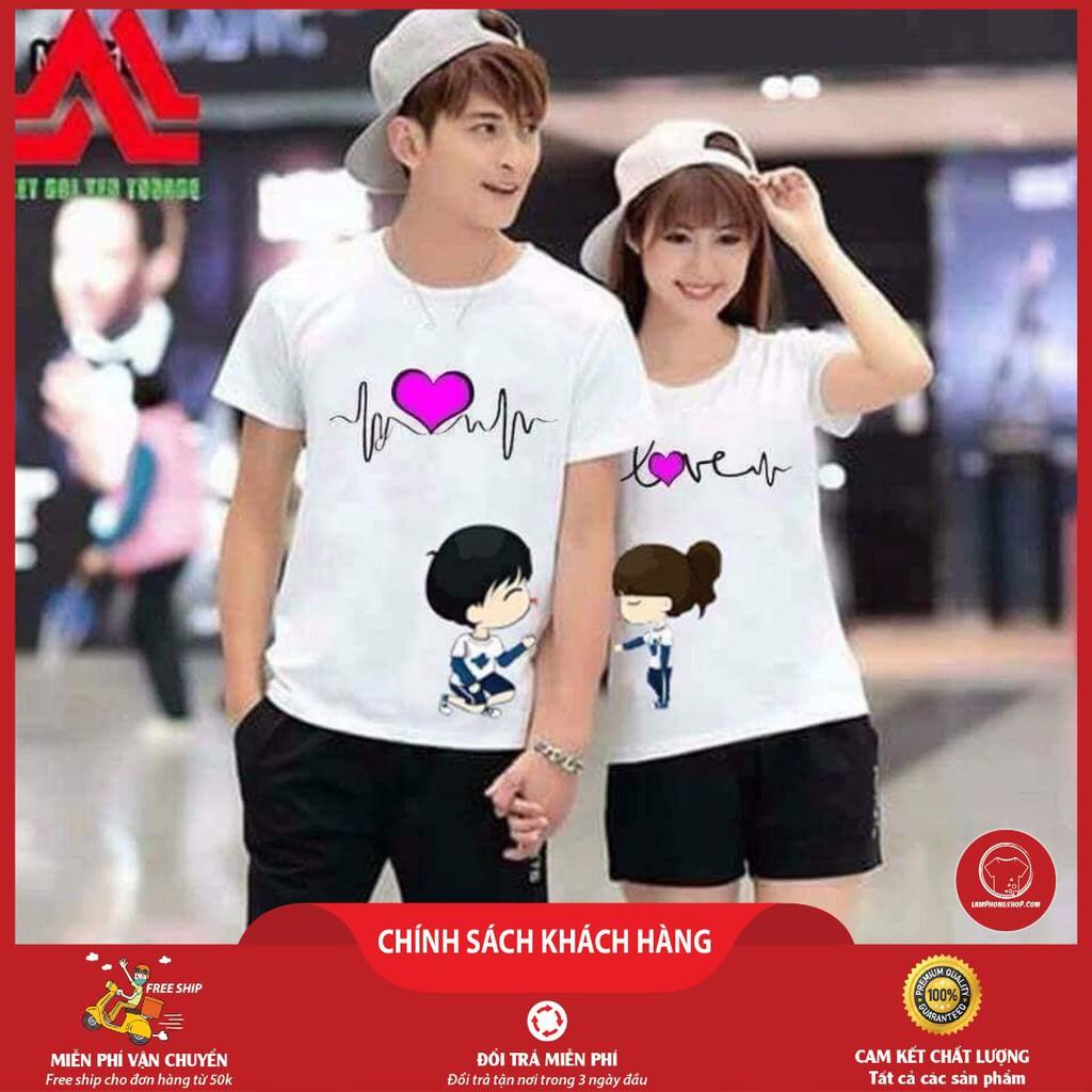 Áo Phông Đôi Đẹp MS01 (Giá 1 Áo)