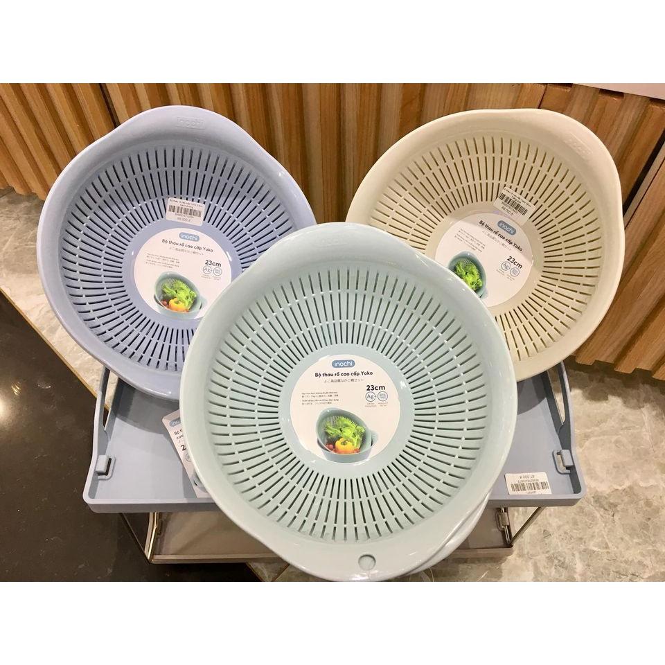 Bộ thau rổ cao cấp Inochi 23cm-30cm-35cm - Tiêu chuẩn nhật bản - ion Ag+ kháng khuẩn