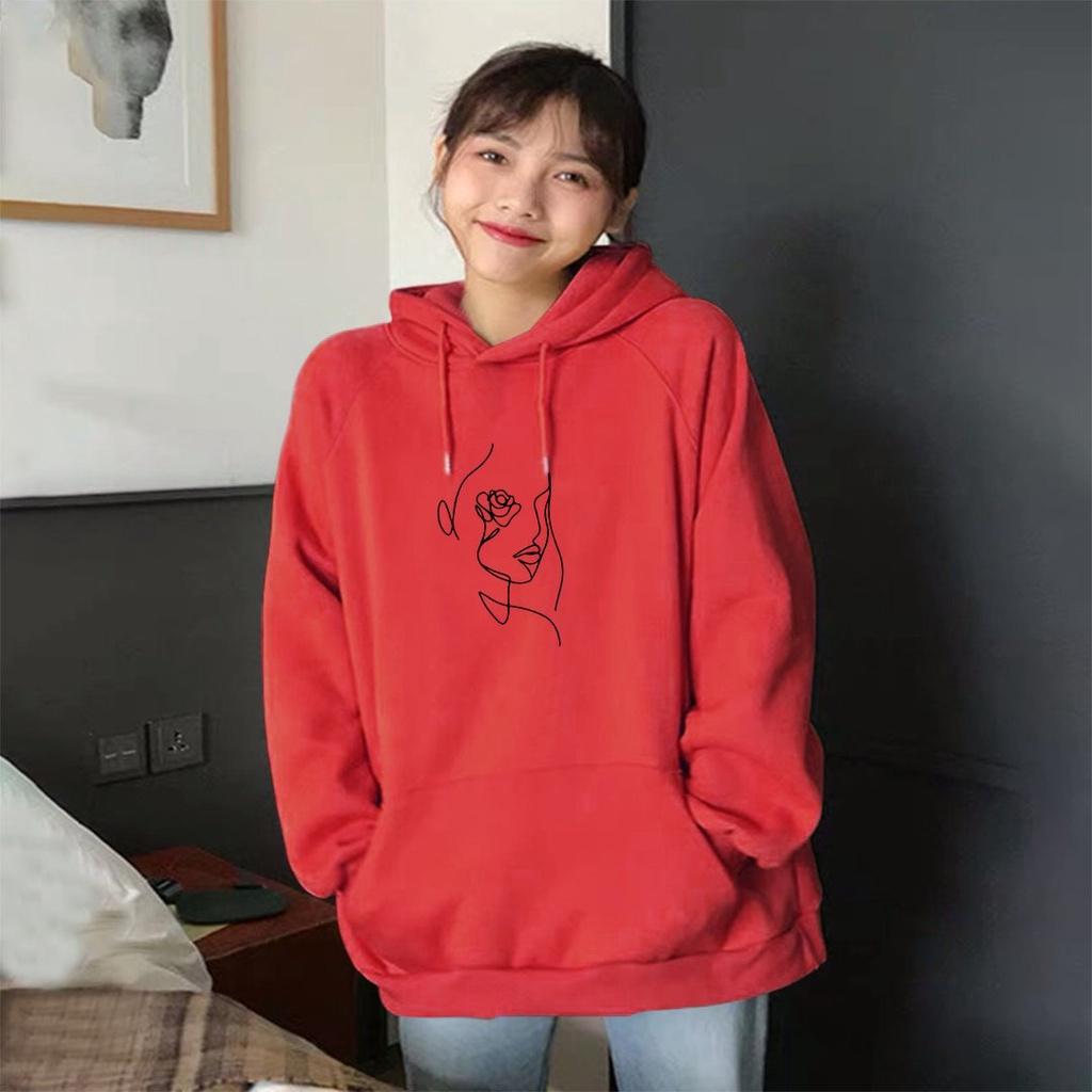 Áo hoodie nam nữ áo khoác CÔ GÁI unisex nỉ phong cách ovesize siêu đẹp Form Rộng – ST20 - babitrendy