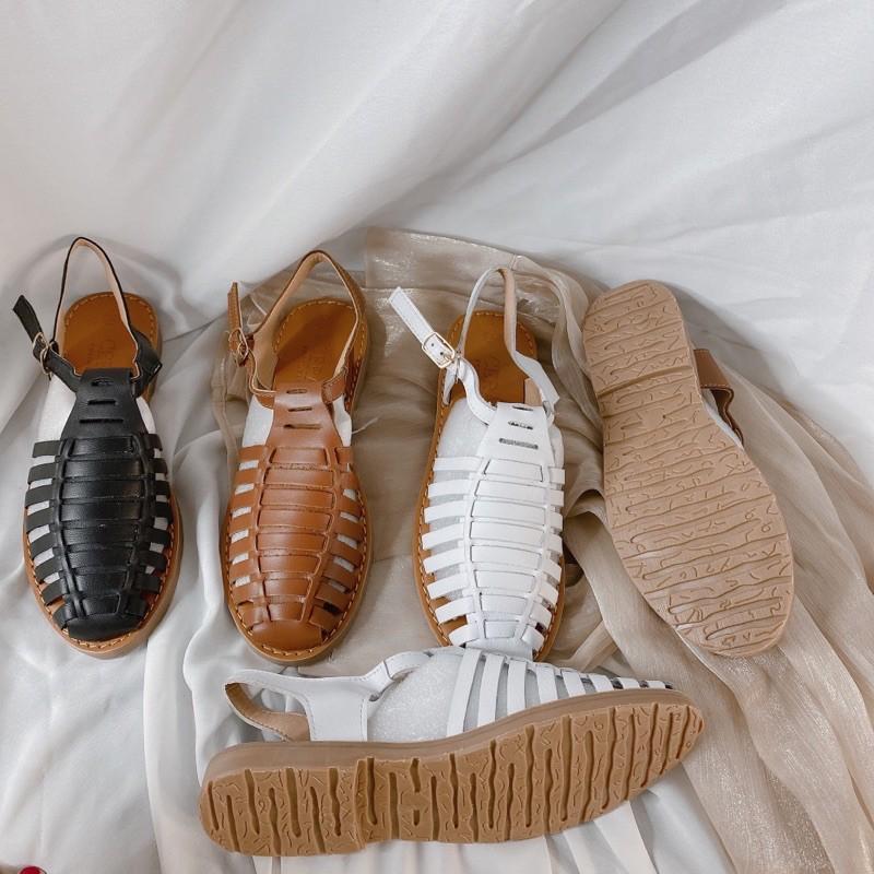 GIÀY SANDAL RỌ ĐẾ BẰNG 1,5 PHÂN VINTAGE DỄ THƯƠNG FORM CHUẨN