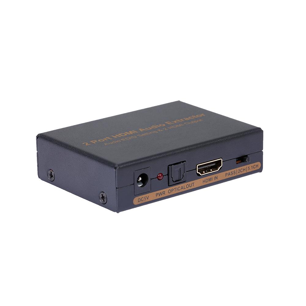 Bộ chuyển đổi âm thanh 2 cổng HDMI NK-912 trích xuất âm thanh, Thiết lập EDID 2 - US Plug