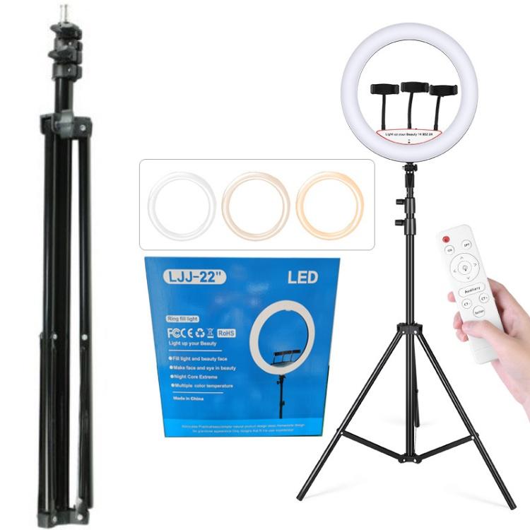 Đèn Livestream 56CM 3 KẸP Kèm chân 2 Mét