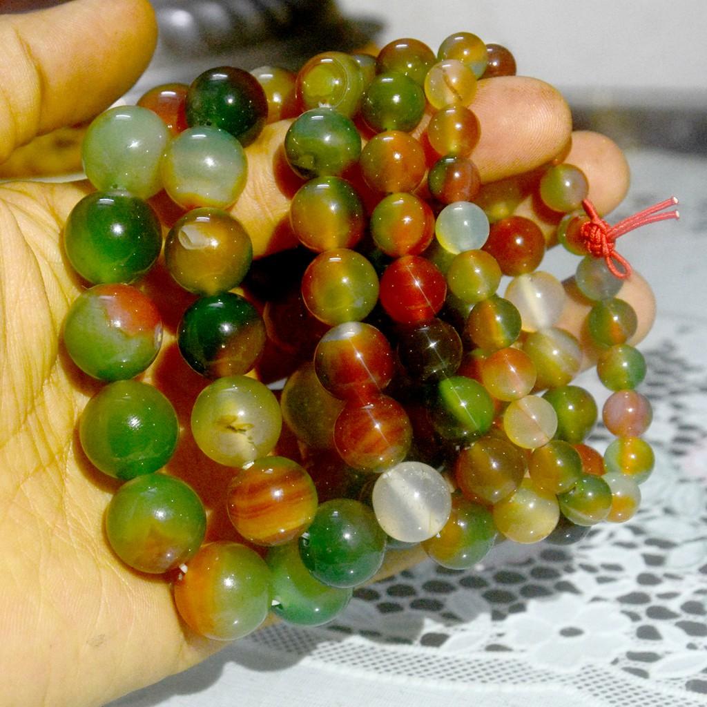 Vòng tay chuỗi đá mã não tứ quý nhiều màu-nhiều cỡ ly
