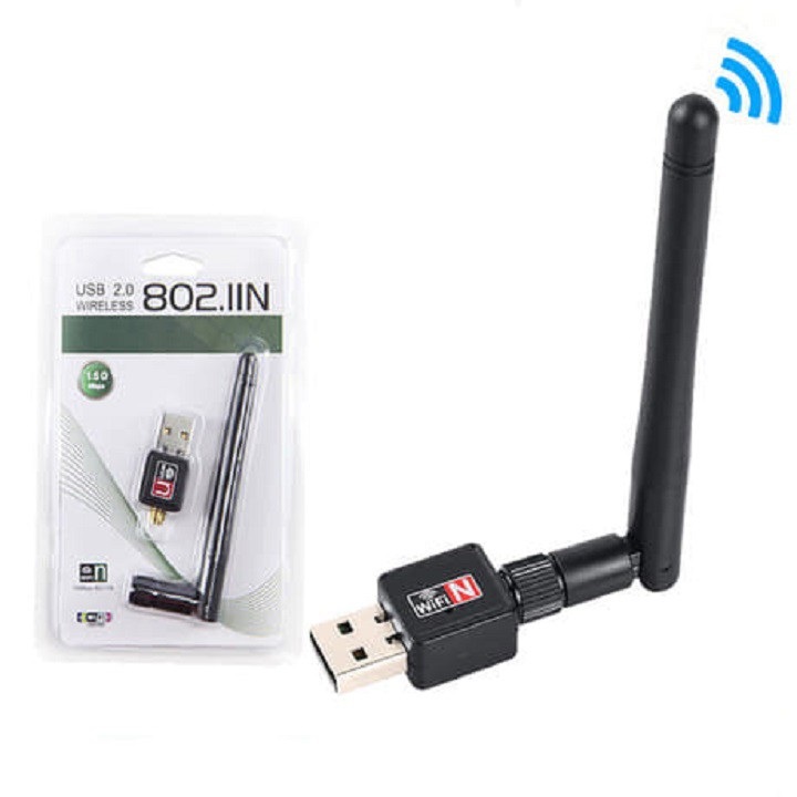 USB thu wifi LOẠI TỐT có ăng ten dành cho máy tính để bàn, Laptop – usb thu wifi tốc độ cao phục vụ học online, xem phim, chơi game kết nối mạnh mẽ, ổn định