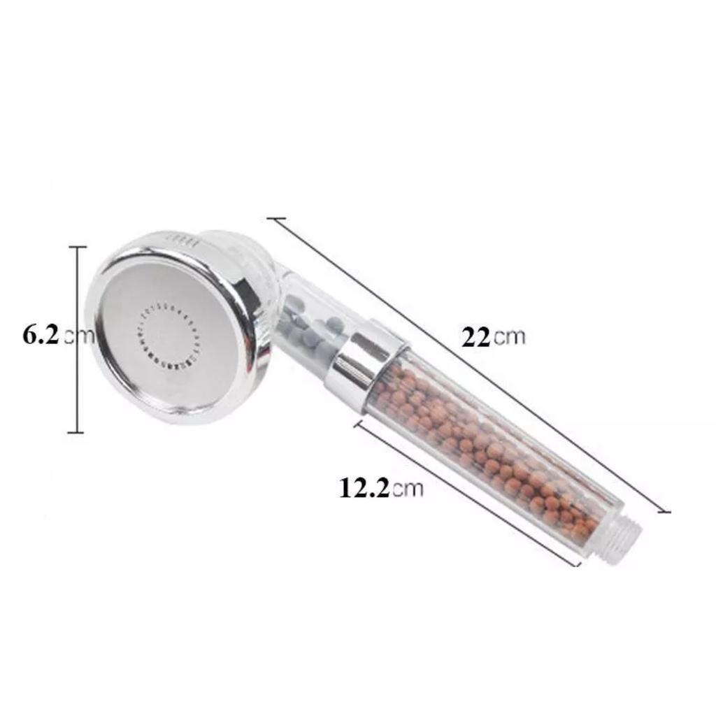 Vòi Tắm Hoa Sen Kèm Dây Dẫn Tăng Áp Lực Nước Có Hạt Lọc Hoạt Tính Chất Liệu Inox Không Gỉ Bền Chắc.