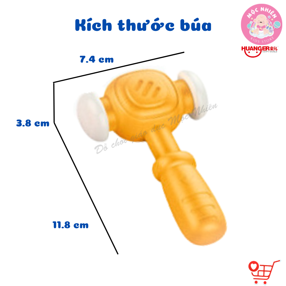 Đồ Chơi Sơ Sinh Cho Bé Từ 18 Tháng Tuổi - HUANGER HE8074 Whac-A-Mole - Gõ trứng Hình Cà Rốt