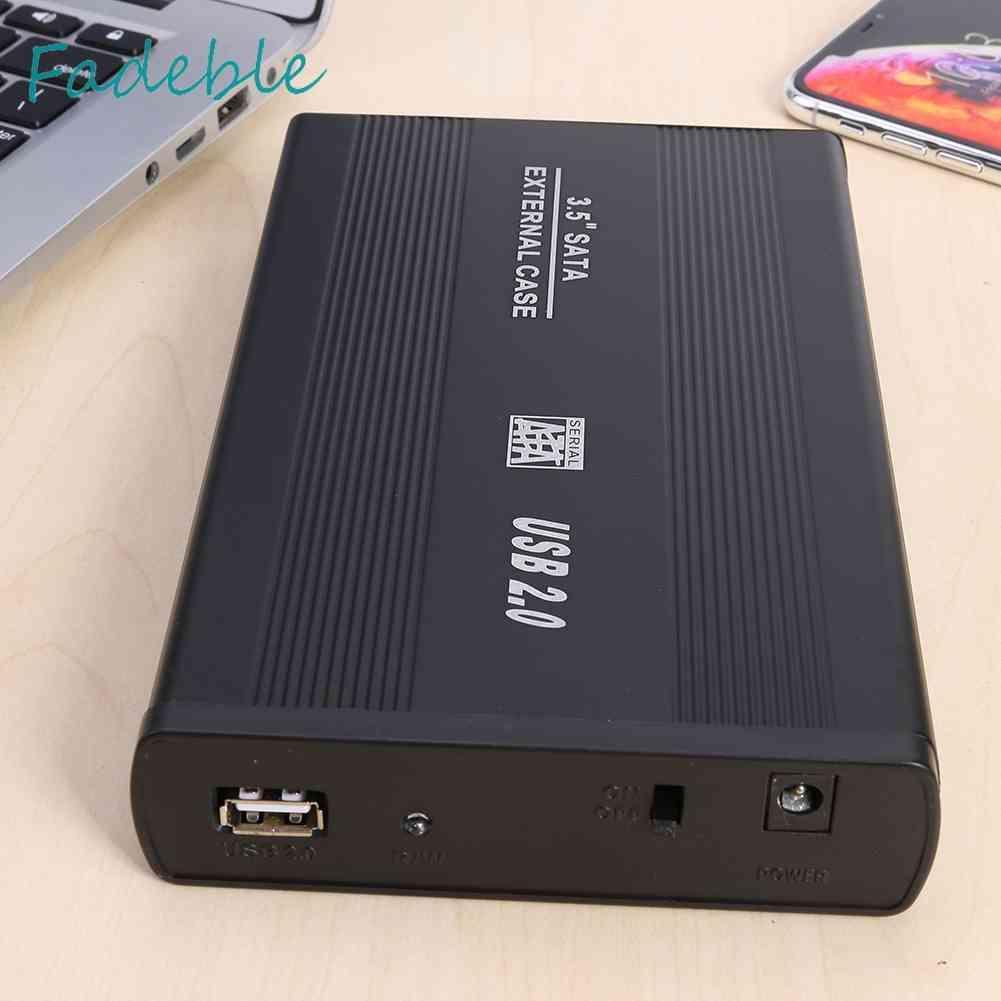 Hộp Đựng Ổ Cứng Di Động 3.5 inch USB 2.0 Sang SATA SSD 480Mbps HDD Ốp