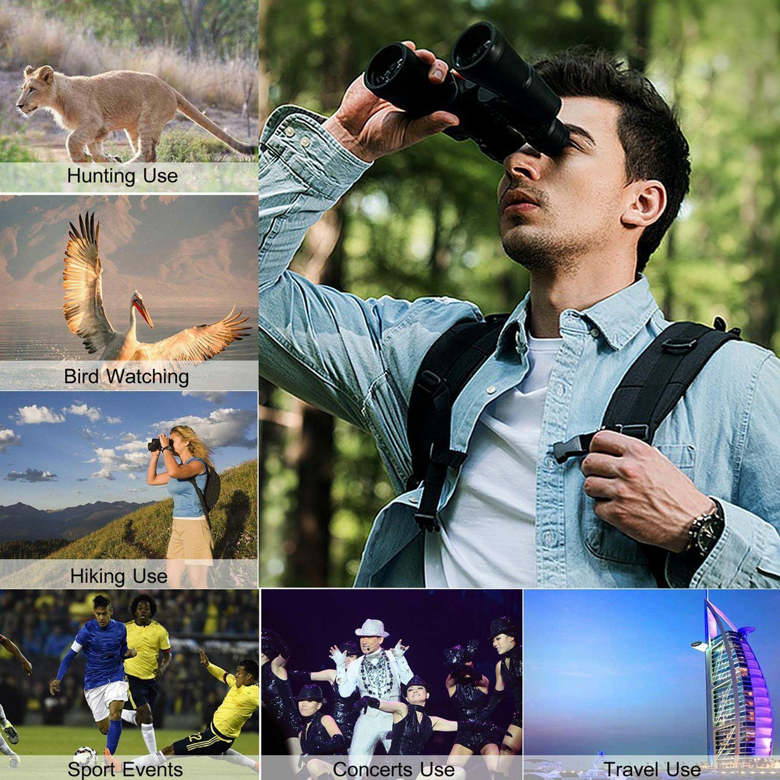 20x50 Binoculars Bird Watching Hunting Concert Waterproof Low Light Night Version Binoculars, Lightweight and Easy to Carry