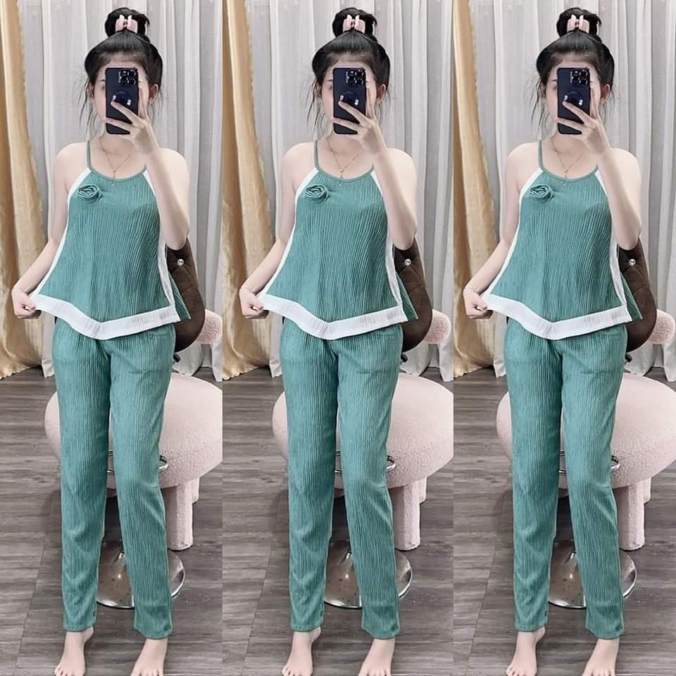 Set Yếm Quần Ôm Thun Xốp Nhật Cực Xinh - Set Đồ Bộ HOT TREND !!!!