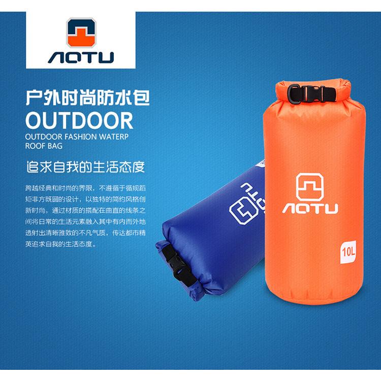 Túi chống nước, túi đựng đồ có quai đeo, phao bơi 10L chính hãng AoTu