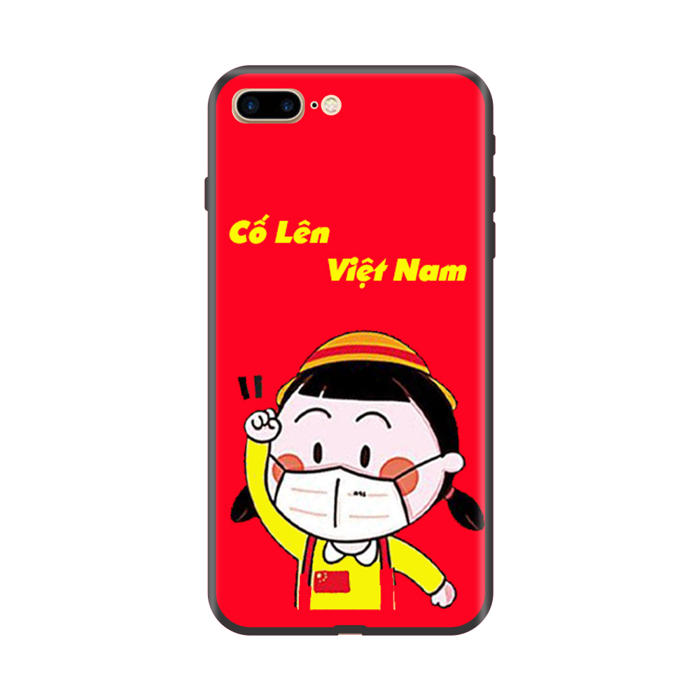 Ốp lưng Viền Dẻo TPU cho điện thoại IPHONE 7 PLUS/8 PLUS Cổ Vũ Cố Lên Việt Nam