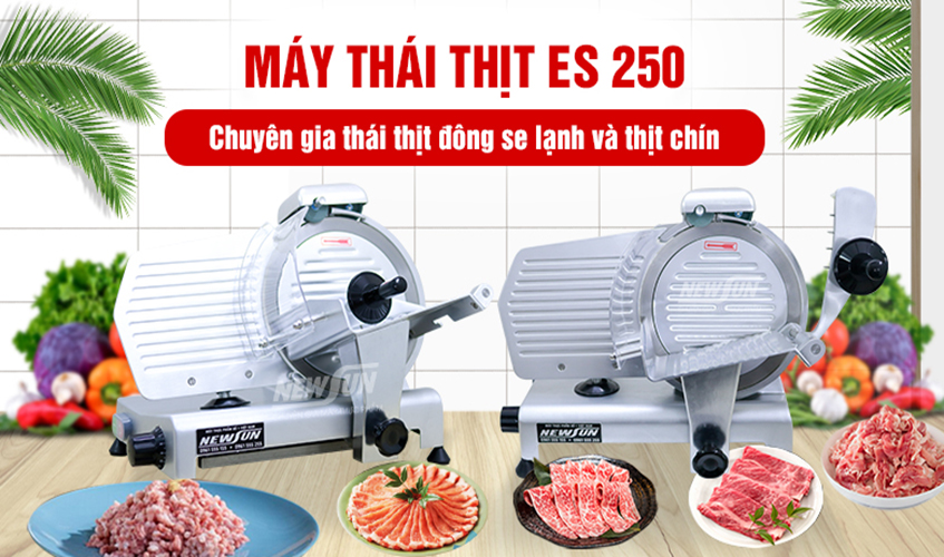 Máy Thái Thịt Chín NEWSUN ES-250 - Hàng Chính Hãng