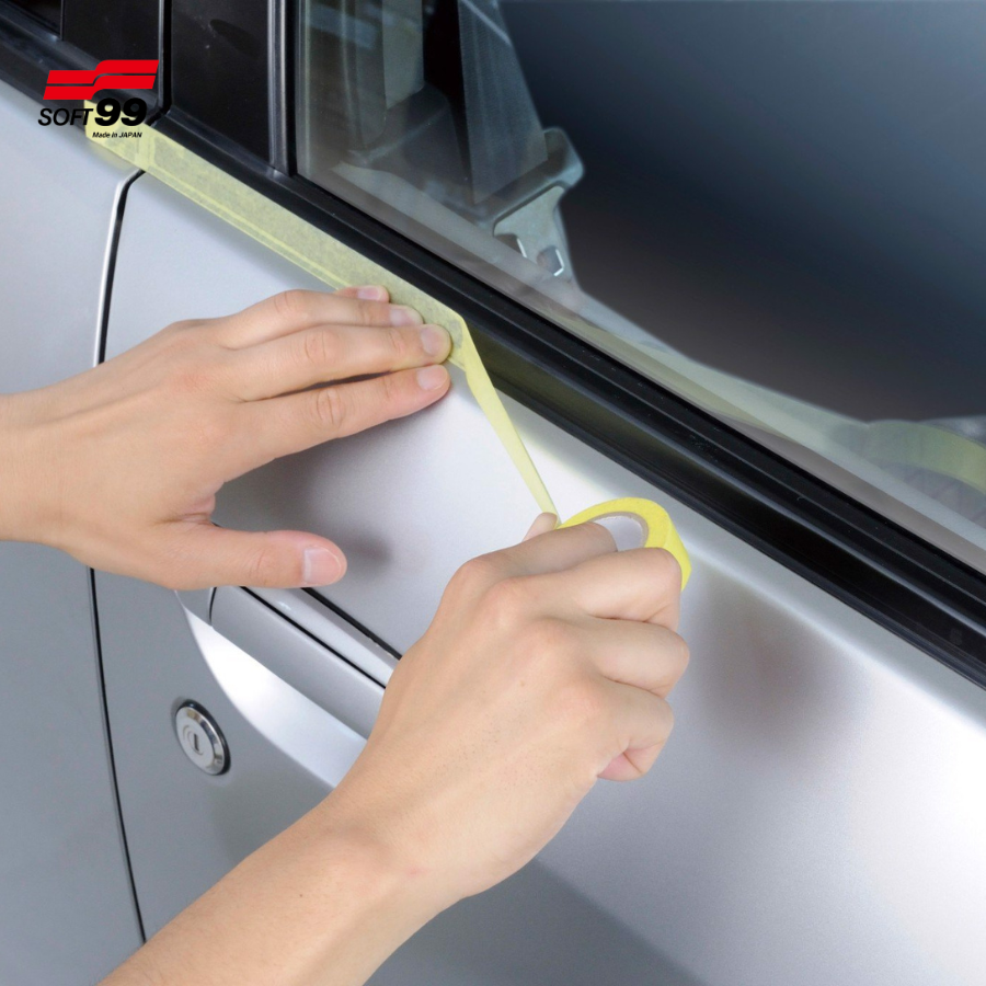 Băng Dính Che Phủ Khổ Rộng Wide Masking Tape B-121 SOFT99 Japan