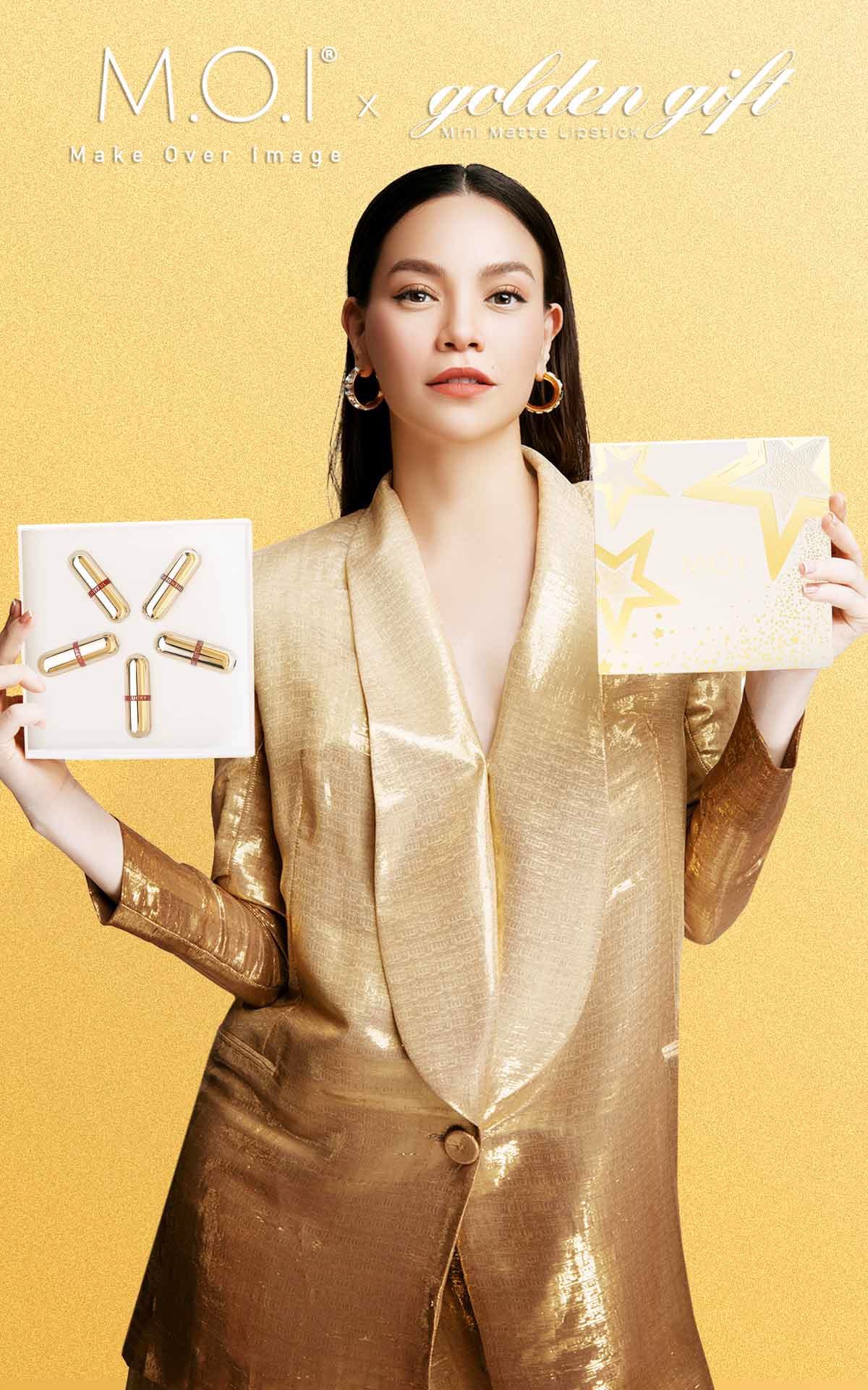 Son Môi M.O.I Hồ Ngọc Hà Son Thỏi MINI GOLDEN GIFT