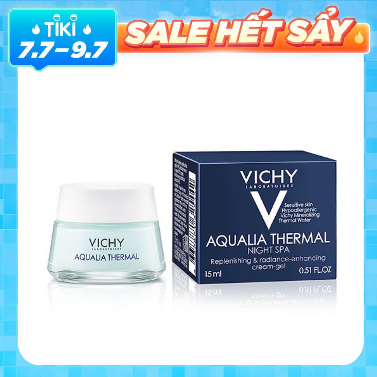 Mặt Nạ Ngủ Cung Cấp Nước Tức Thì Vichy Aqualia Masque Nuit - 100690954 (15ml)