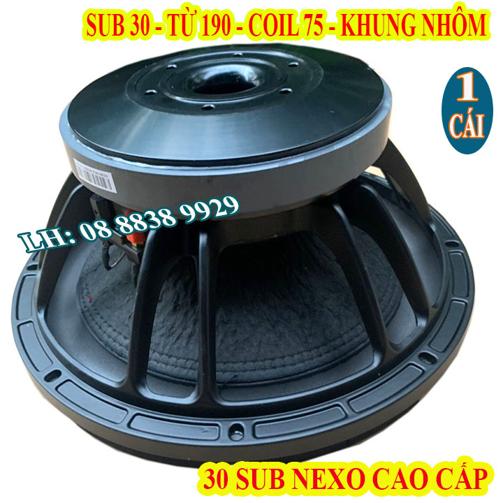 CỦ LOA SUB 30 NEXO TỪ 190 COIL 76 TIẾNG TRỐNG UY LỰC MẠNH MẼ HÀNG NHẬP KHẨU - GIÁ 1 CÁI