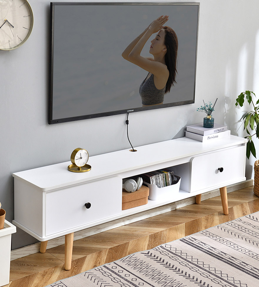 Kệ tivi đơn giản bằng gỗ công nghiệp