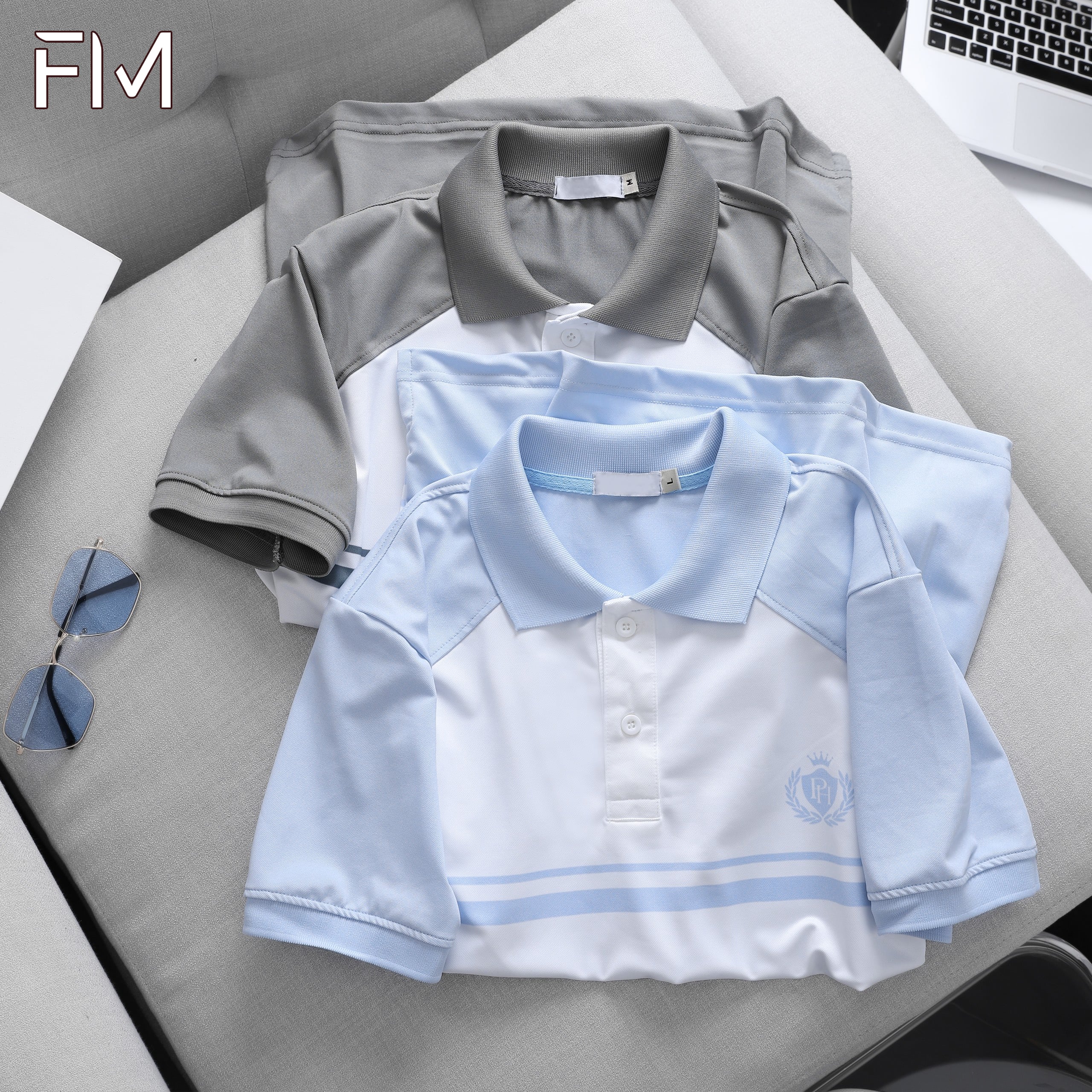 Áo thun polo thời trang nam thanh lịch, họa tiết in sọc trên áo, phù hợp mọi sự kiện - FORMEN SHOP - FMPS178