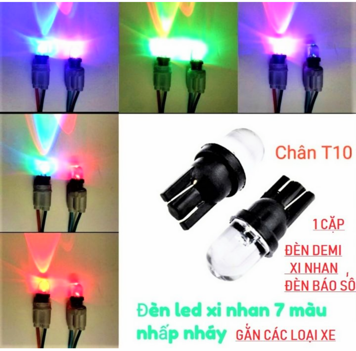 SIÊU COMBO 4 BÓNG ĐÈN XIN NHAN XE MÁY XE HƠI ÔTÔ NHẤP NHÁY NHIỀU MÀU SẮC CỰC ĐẸP MẪU MỚI HÀNG CHUẨN GIÁ RẺ