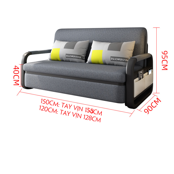 Giường sofa thông minh,Giường sofa cao cấp khung thép - Ghế sofa đa năng - Sofa Bed thông minh