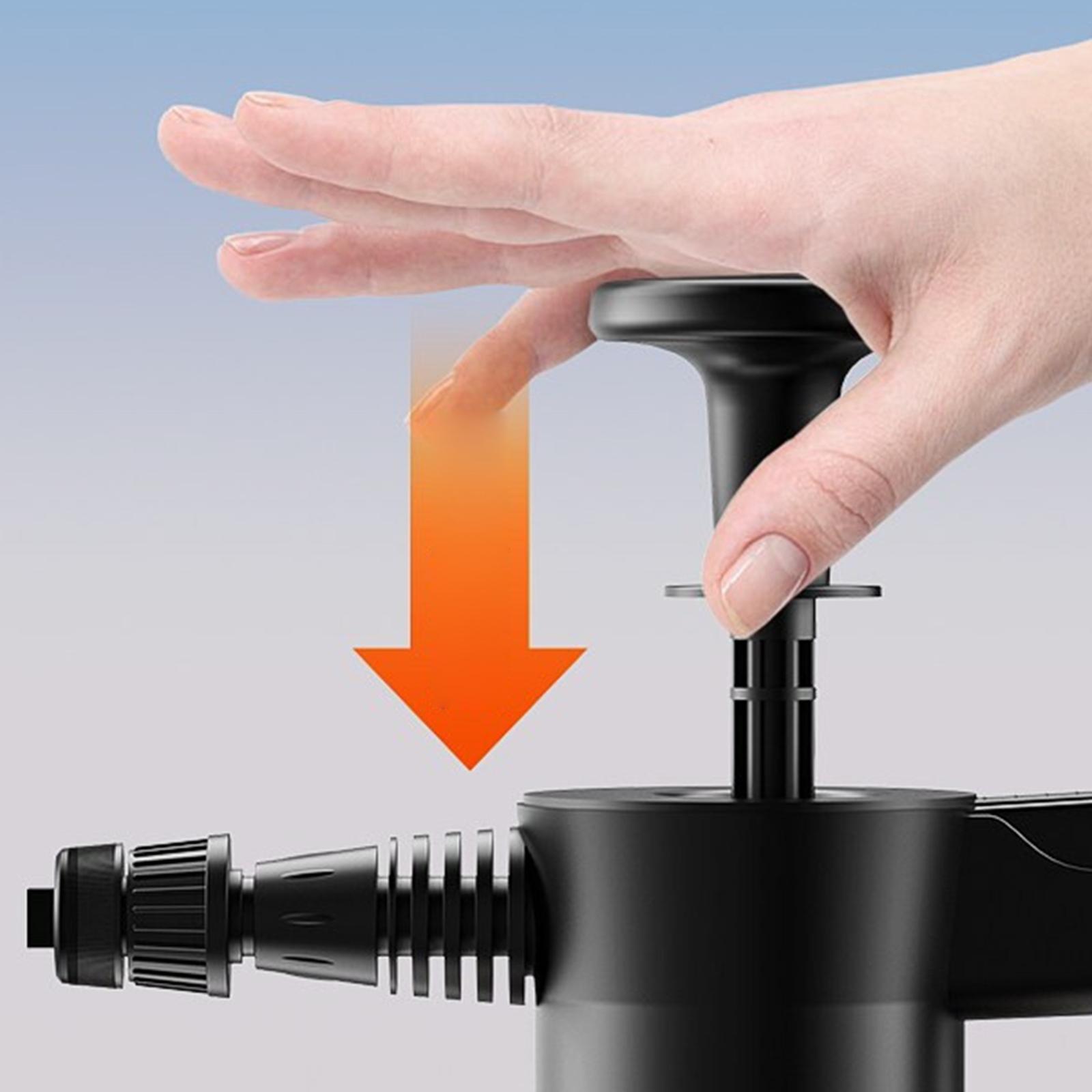 2L Car Wash Pump Manual Foaming Pressure Sprayer for Home Auto Use