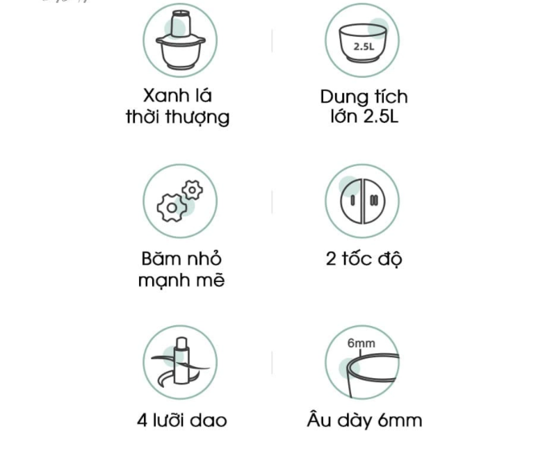 Máy Xay Thực Phẩm Bear QSJ-C04R8S - hàng chính hãng
