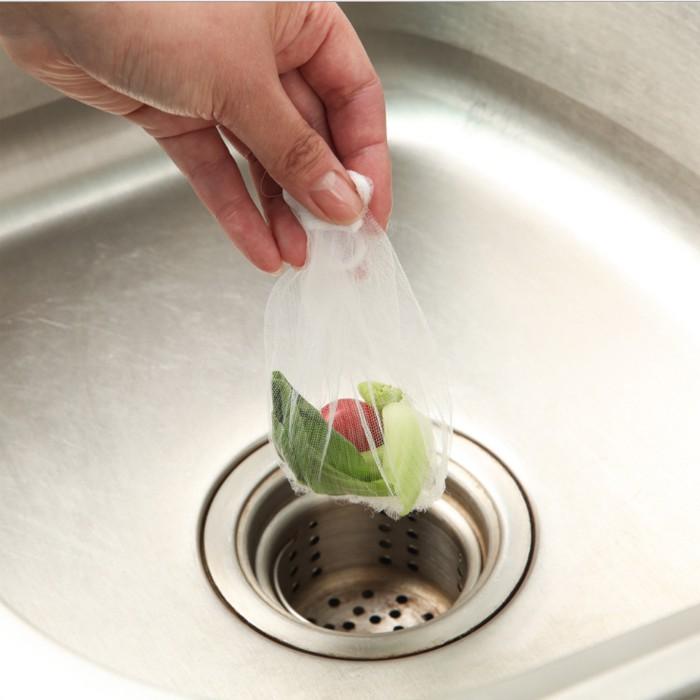 100 túi lọc rác bồn rửa chén siêu tiện dụng