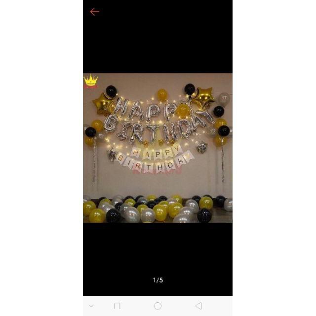 Set bóng trang trí sinh nhật 20 Bóng Nhũ