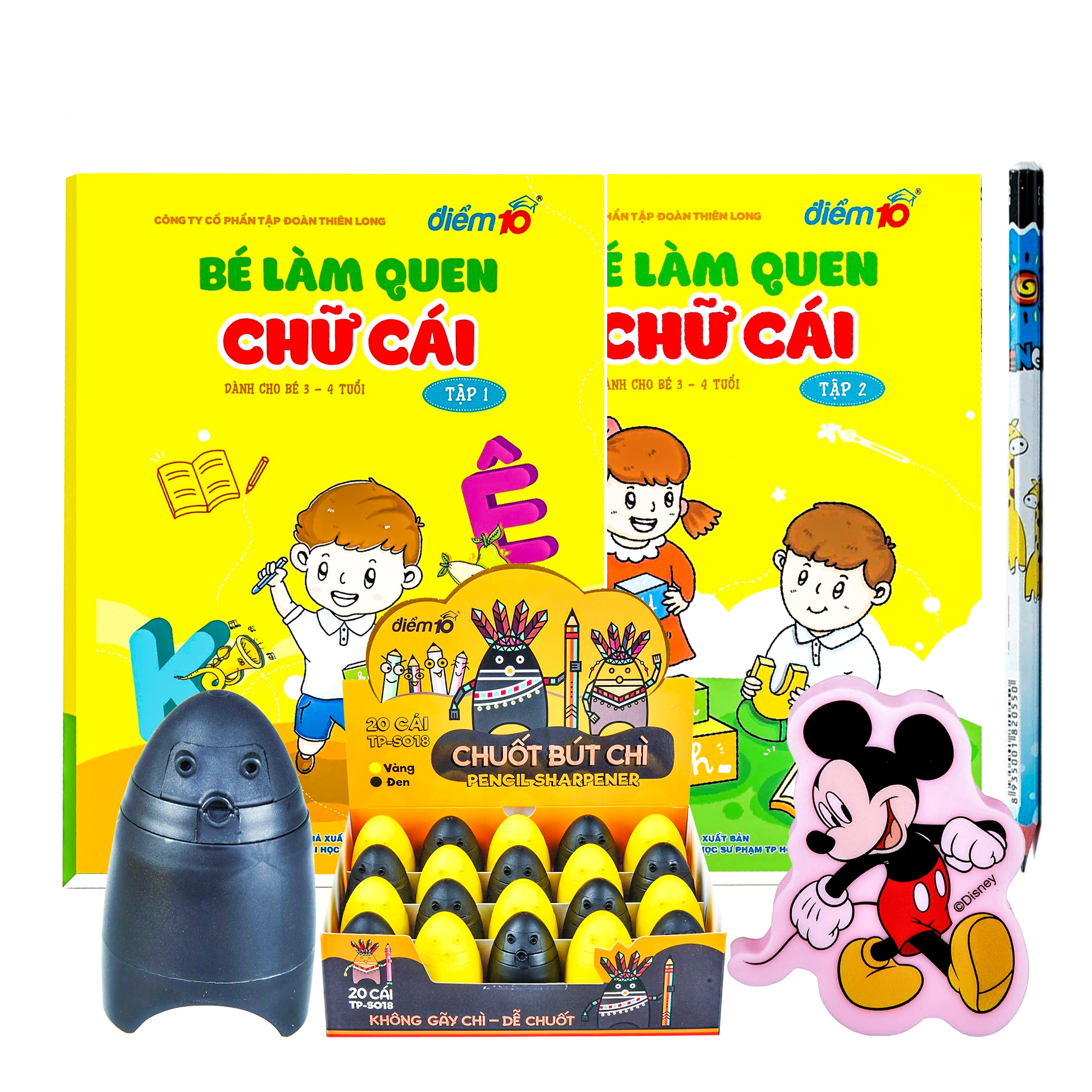 Combo bé làm quen chữ cái từ 3 - 4 tuổi