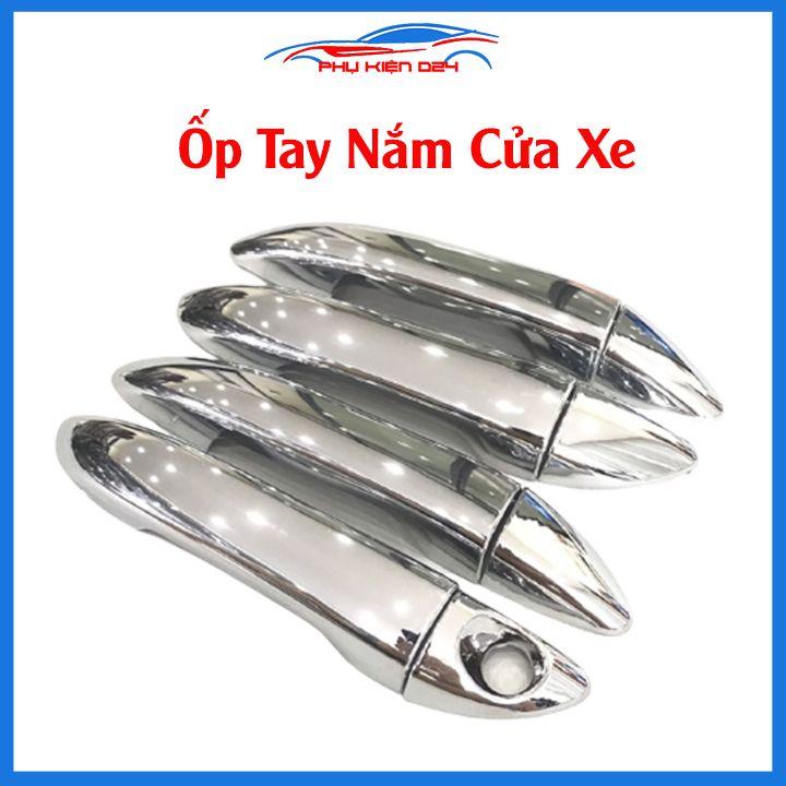 Ốp tay hõm mạ crom Hyundai i10 2014-2015-2016-2017-2018-2019-2020-2021 sáng bóng chống trầy bảo vệ cửa xe ô tô