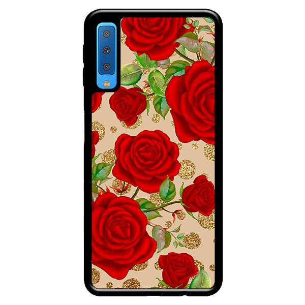 Ốp lưng cho Samsung Galaxy A50 NỀN HOA HỒNG 3 - Hàng chính hãng