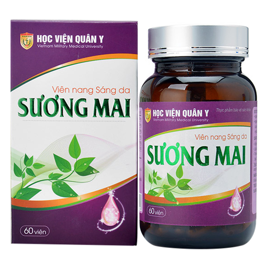 Bộ 3 Hộp Thực Phẩm Chức Năng Viên Nang Sáng Da Sương Mai