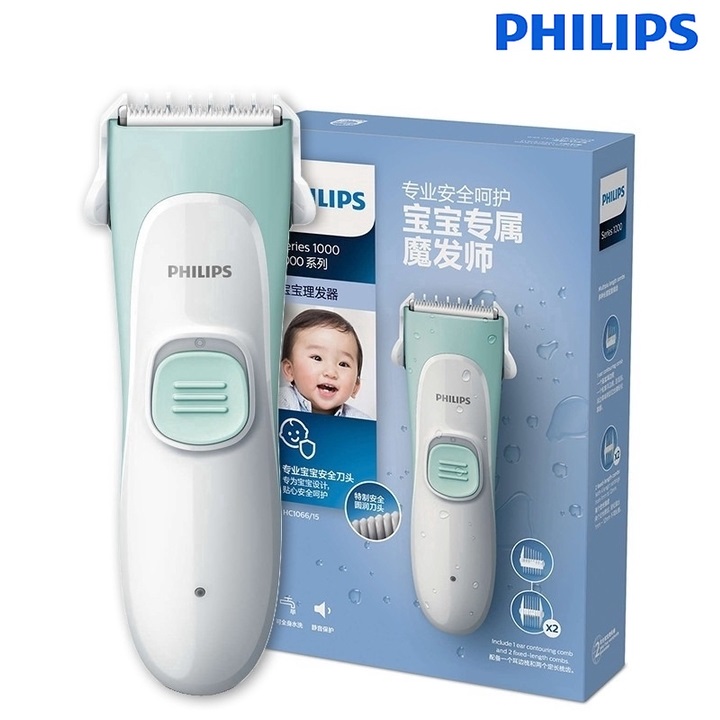 Tông đơ cắt tóc cho bé nhãn hiệu Philips lưỡi cắt ceramic cao cấp  HC1089/15