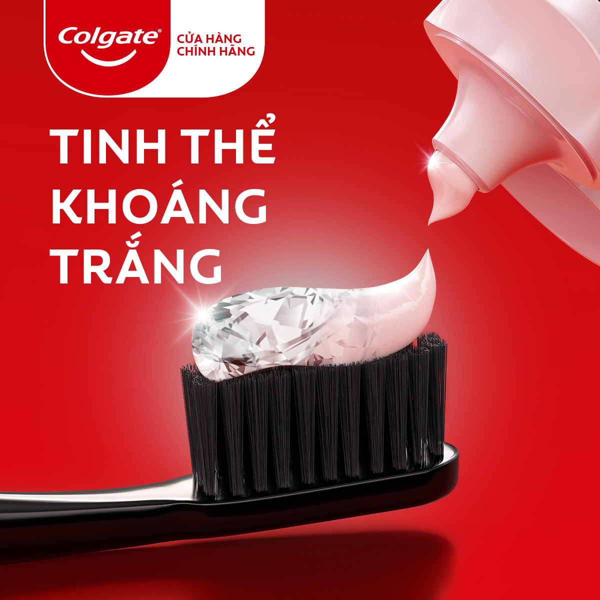 Kem Đánh Răng Colgate trắng răng Optic White Exfoliating Mineral cho răng sáng bóng 100g/tuýp