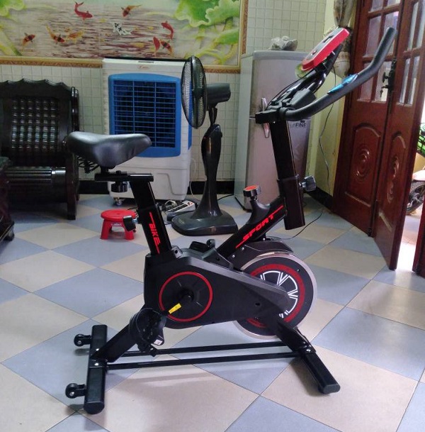 Xe đạp tập thể dục tại nhà HT007 - Xe đạp tập gym tại nhà HT007 chắc chắn, tiết kiệm không gian phù hợp với mọi lứa tuổi