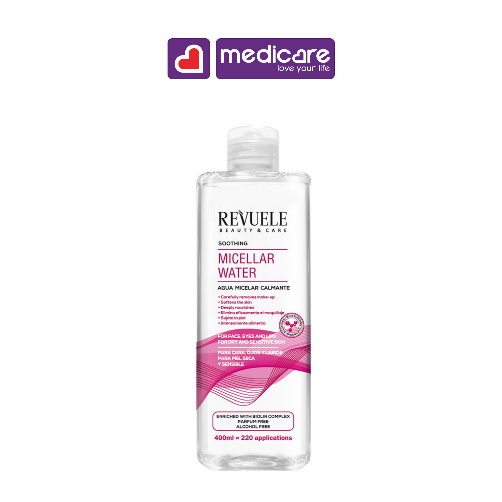Nước tẩy trang REVUELE Soothing 400ml