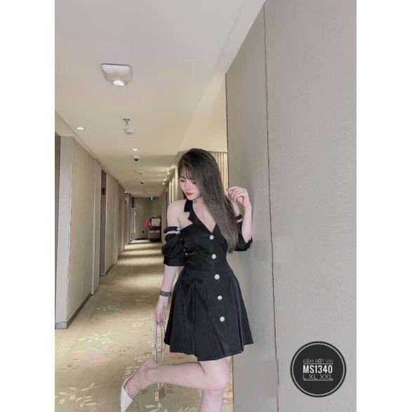 ĐẦM DỰ TIỆC BIG SIZE KHOÉT VAI SANG CHẢNH
