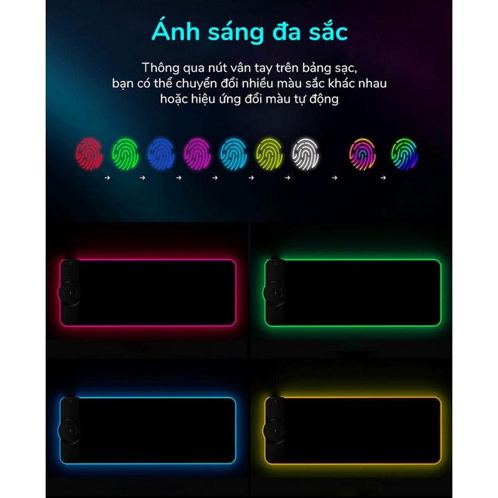 Lót Bàn Làm Việc Kiêm Sạc Nhanh Không Dây Đa Năng Corfu