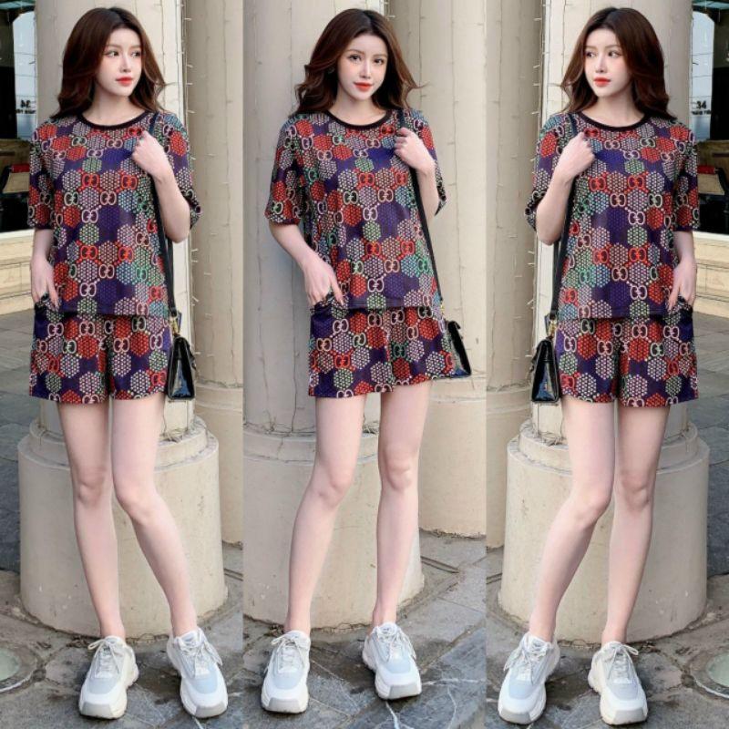SET BỘ THỜI TRANG FOM RỘNG PHỐI HỌA TIẾT