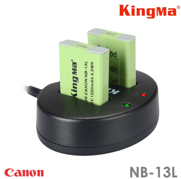 Combo pin sạc Kingma for Canon NB-13L - Hàng chính hãng