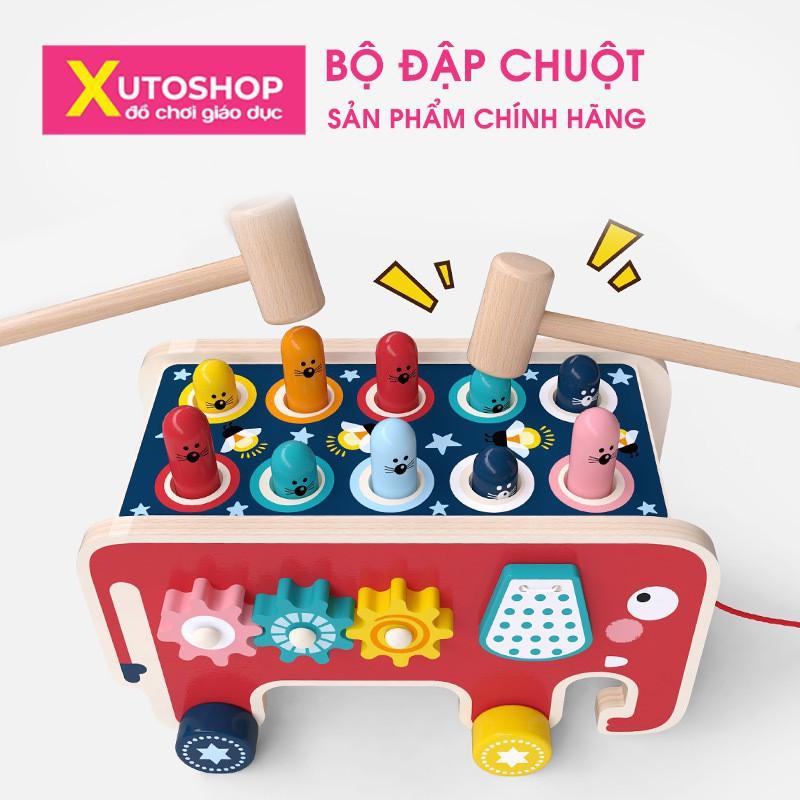Bộ gỗ đập chuột kết hợp trò chơi rèn luyện khả năng phản xạ cho bé