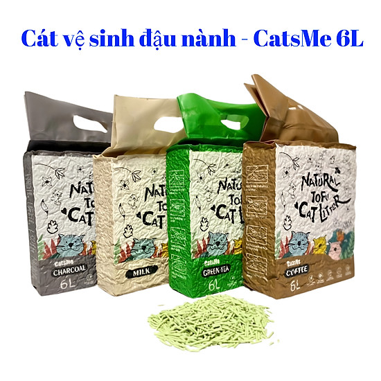 Cát Đậu Nành Cho Mèo CatsMe 6L - Nhiều Mùi
