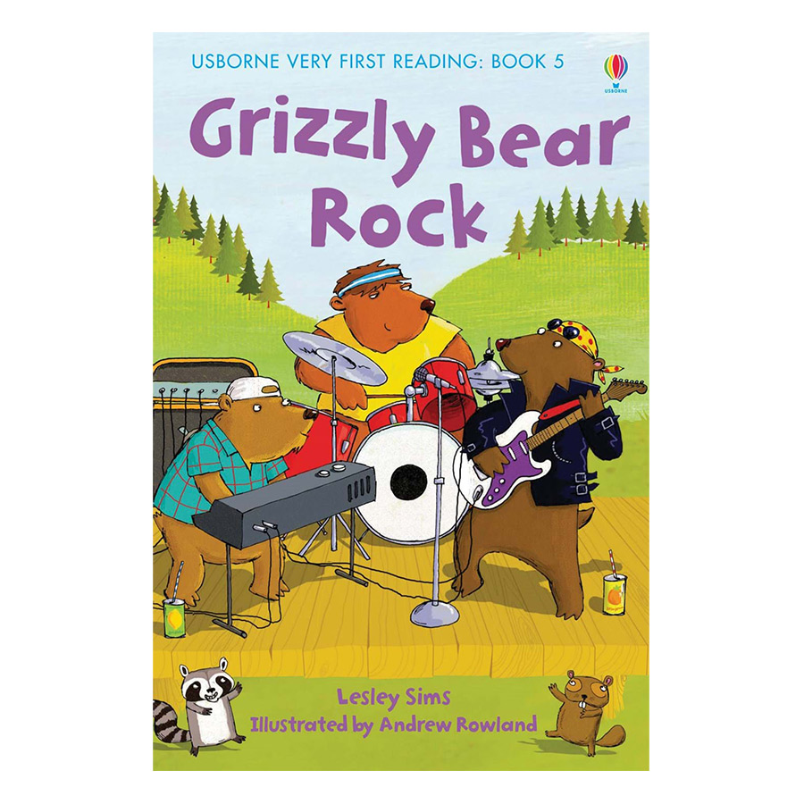 Sách thiếu nhi tiếng Anh - Usborne Very First Reading: Grizzly Bear Rock