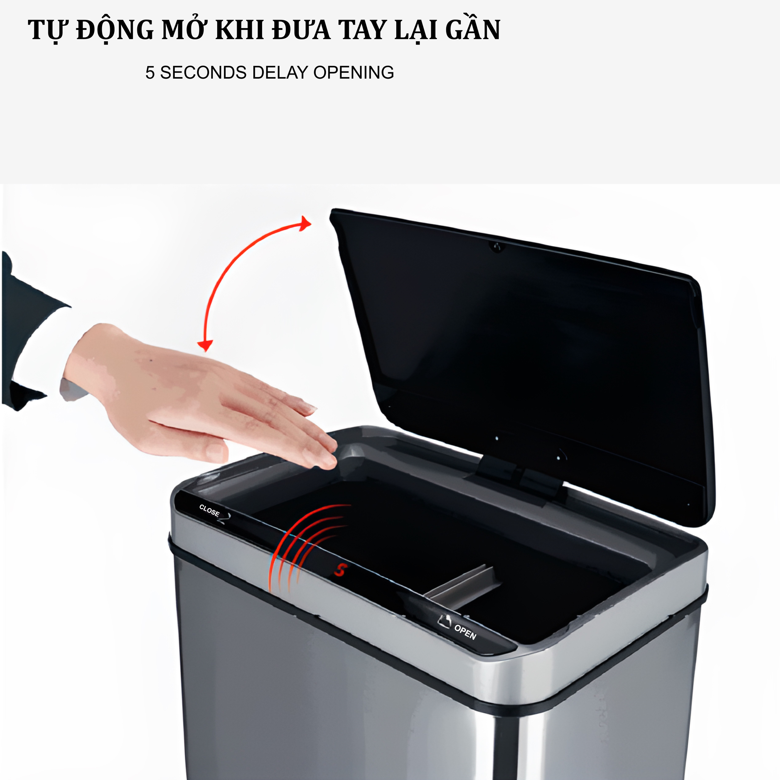Thùng rác thông minh cao cấp 30 lít