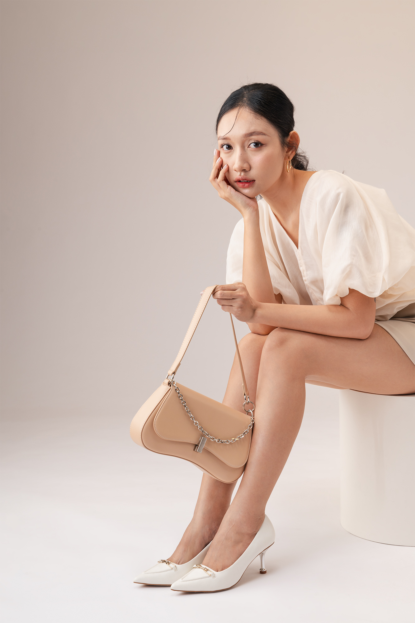 Túi Yuumy ( Thời trang nữ thiết kế đơn giản trẻ trung - Túi đeo vai da Seasand YN226 )