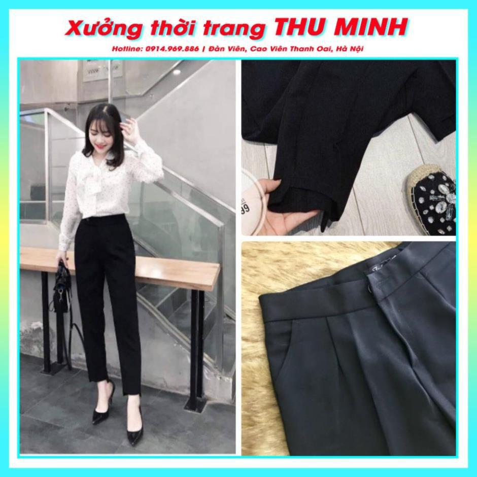 Quần Baggy Tây nữ BIG SIZE Gấu Lệch vải tuyết mưa đẹp