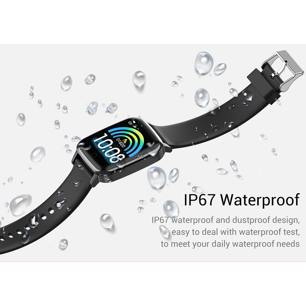 Smart Watch Heart Rate Oxygen Blood Pressure Sport Fitness Tracker Black