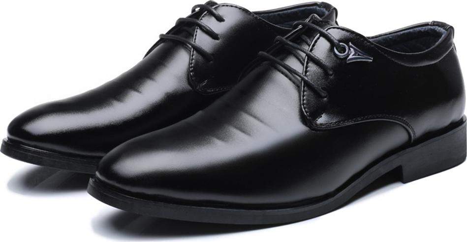 Men's Business Formal Leather Shoes Pointed Lace Up