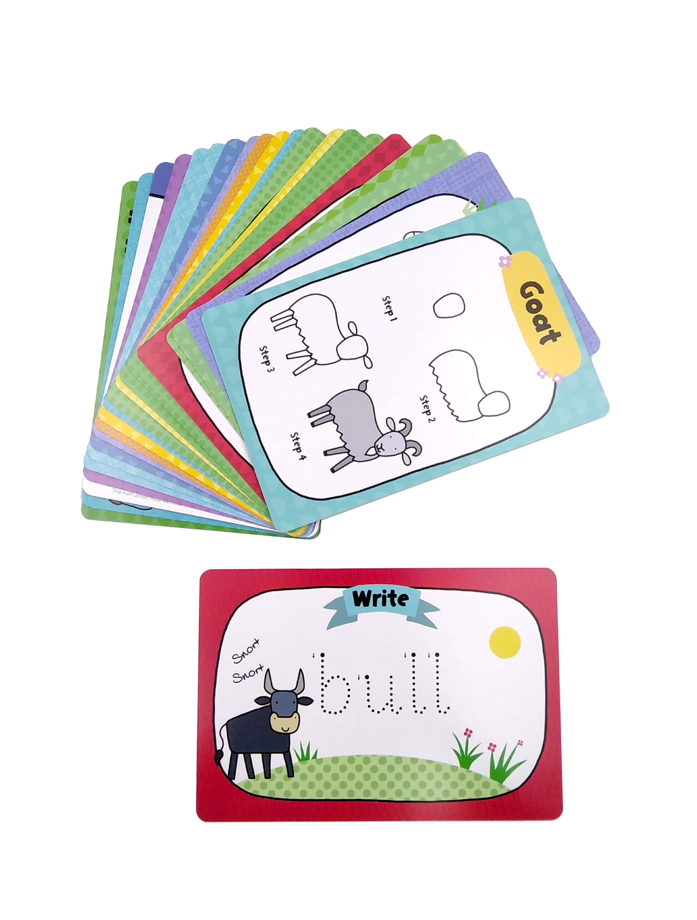 LCD Tablet & Flashcards - Farm