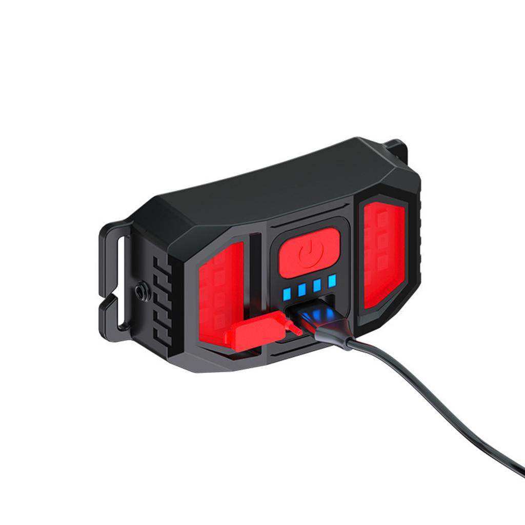 LED Head Torch with 3 Lighting Modes, USB Rechargeable/Battery Headlamp, Lightweight COB Headlight, Waterproof Flashlight for Camping Fishing Running